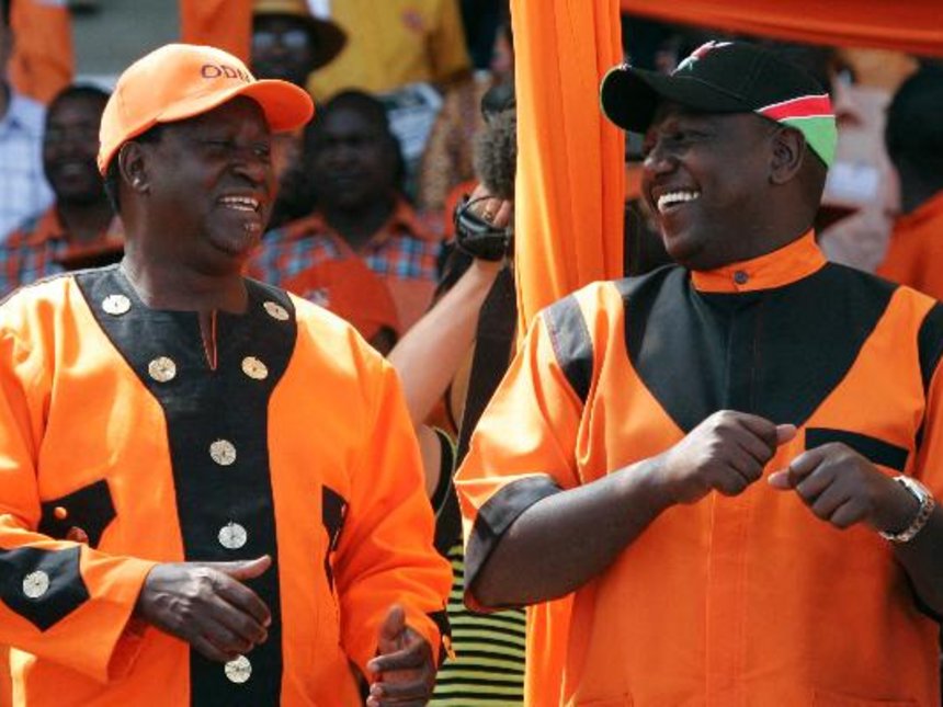 Image result for William Ruto and Raila